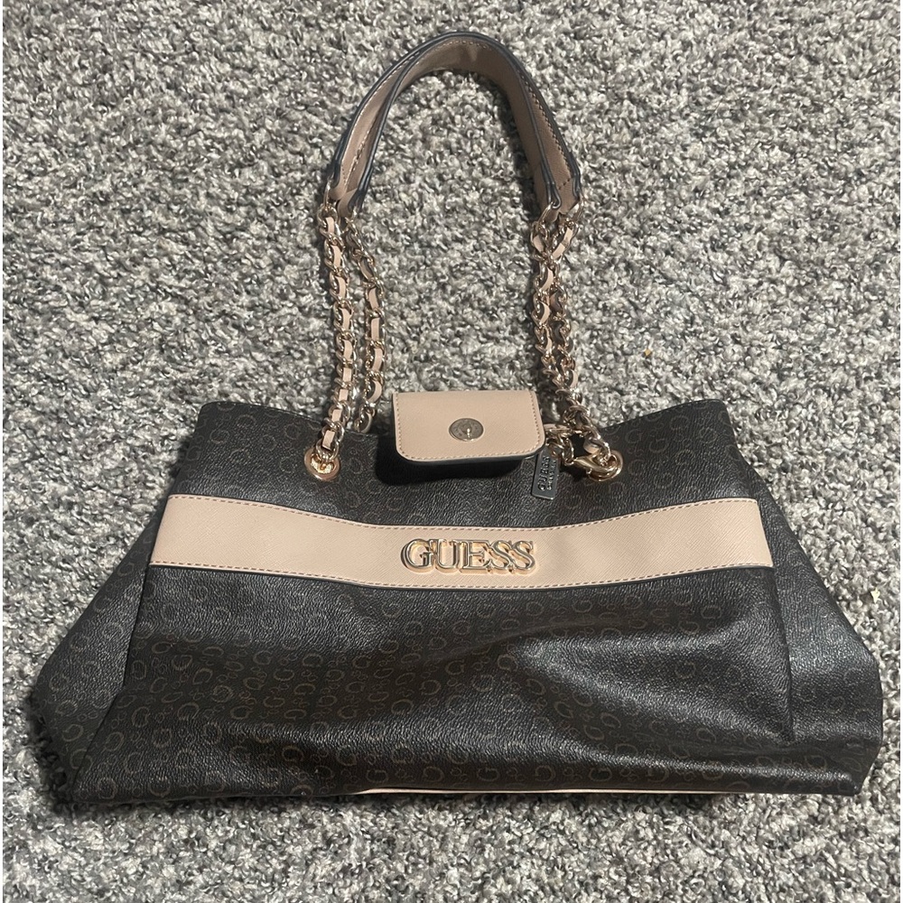 Guess brown/tan purse